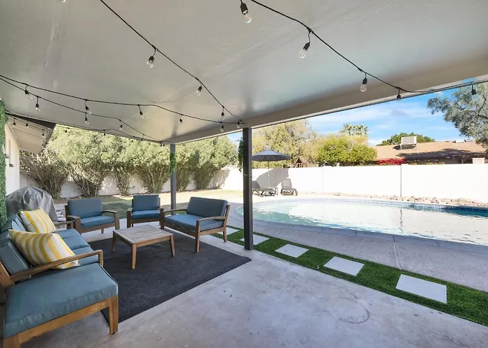 Сasa de vacaciones Modern With Pool Near Asu & Scottsdale Tempe
